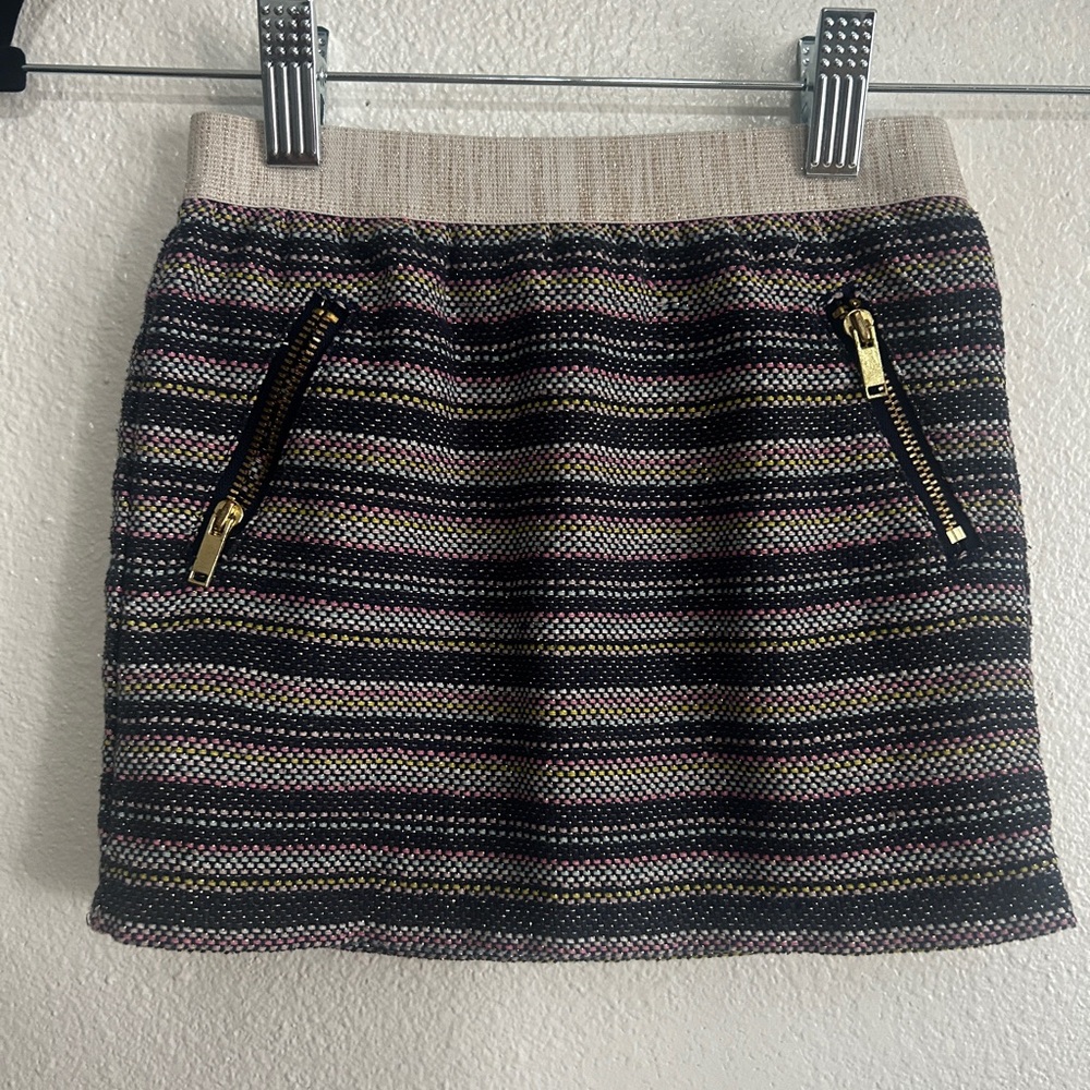 Genuine Kids Rainbow Striped Knit Skirt